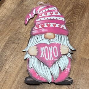 Charming Pink and White Holiday Gnome Decor